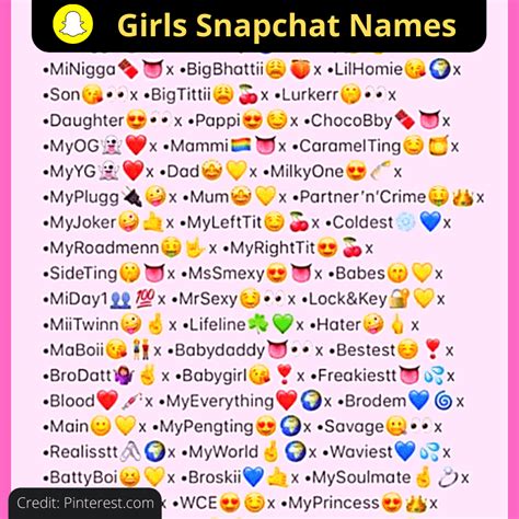 porn usernames snapchat